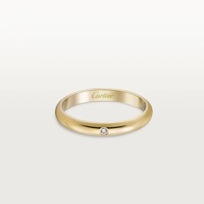 1895 gifteringsbånd – gult gull, diamant – Cartier 1895 gifteringsbånd – gult gull, diamant – Cartier