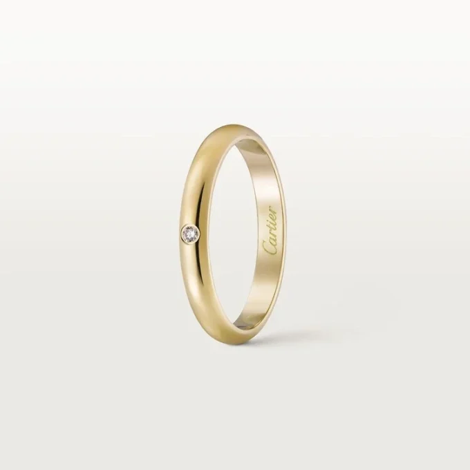 1895 gifteringsbånd – gult gull, diamant – Cartier 1895 gifteringsbånd – gult gull, diamant – Cartier