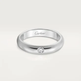 1895 gifteringsbånd – platina, diamant – Cartier
