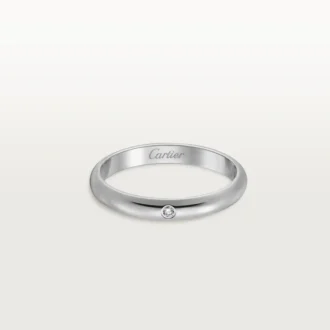1895 gifteringsbånd – platina, diamant – Cartier