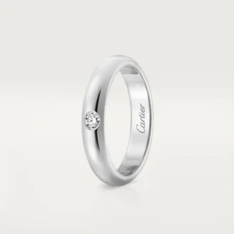 1895 gifteringsbånd – platina, diamant – Cartier