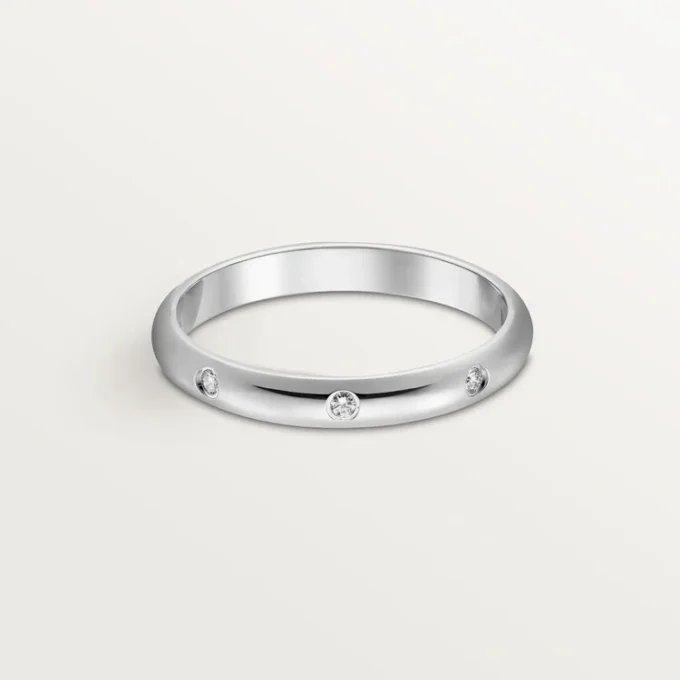 1895 gifteringsring – platina, diamanter – Cartier