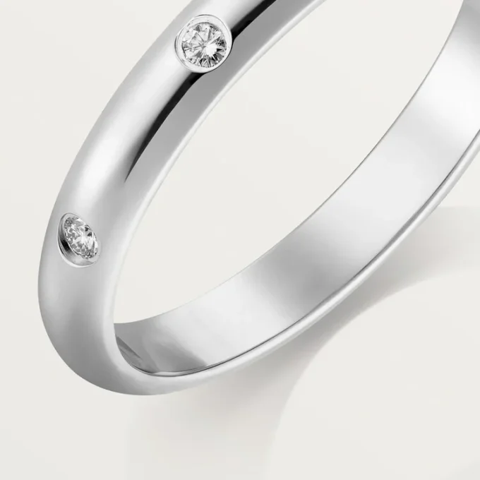 1895 gifteringsring – platina, diamanter – Cartier