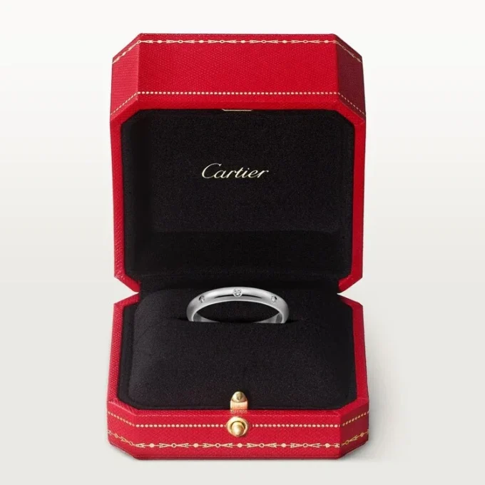 1895 gifteringsring – platina, diamanter – Cartier