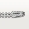 Agrafe-armbånd, briljantslipte diamanter, pavé