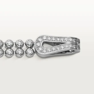 Agrafe-armbånd, briljantslipte diamanter, pavé