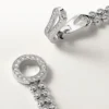 Agrafe-armbånd, briljantslipte diamanter, pavé