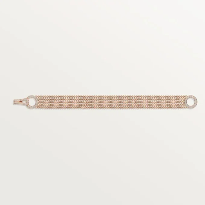 Agrafe-armbånd, liten modell, halvbelagt
