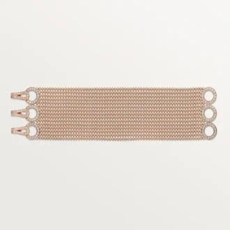 Agrafe-armbånd, medium modell, halvpavé