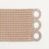 Agrafe-armbånd, medium modell, halvpavé