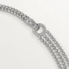 Agrafe-halskjede, briljantslipte diamanter, pavé