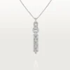 Agrafe-halskjede – hvitt gull, diamanter – Cartier