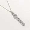 Agrafe-halskjede – hvitt gull, diamanter – Cartier