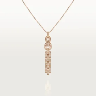 Agrafe-halskjede – rosa gull, diamanter – Cartier Agrafe-halskjede – rosa gull, diamanter – Cartier