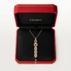 Agrafe-halskjede – rosa gull, diamanter – Cartier