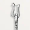 Agrafe-øreringer, briljantslipte diamanter, pavé
