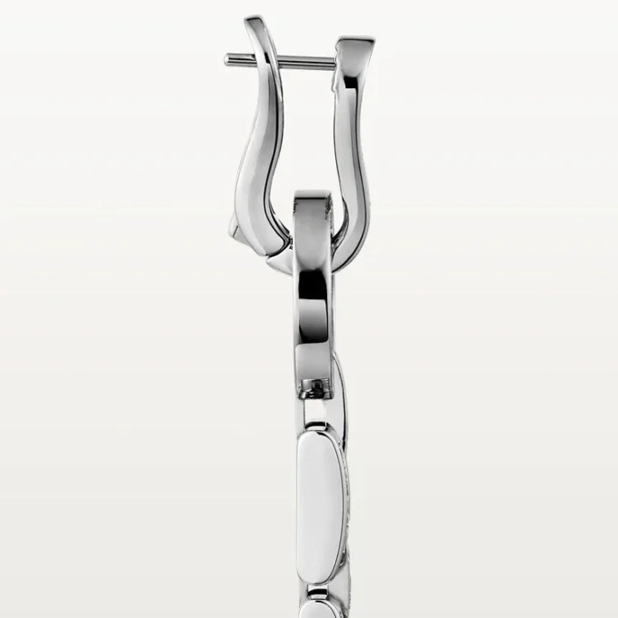 Agrafe-øreringer – hvitt gull, diamanter – Cartier