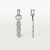 Agrafe-øreringer – hvitt gull, diamanter – Cartier