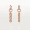 Agrafe-øreringer – rosa gull, diamanter – Cartier