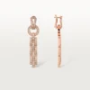 Agrafe-øreringer – rosa gull, diamanter – Cartier