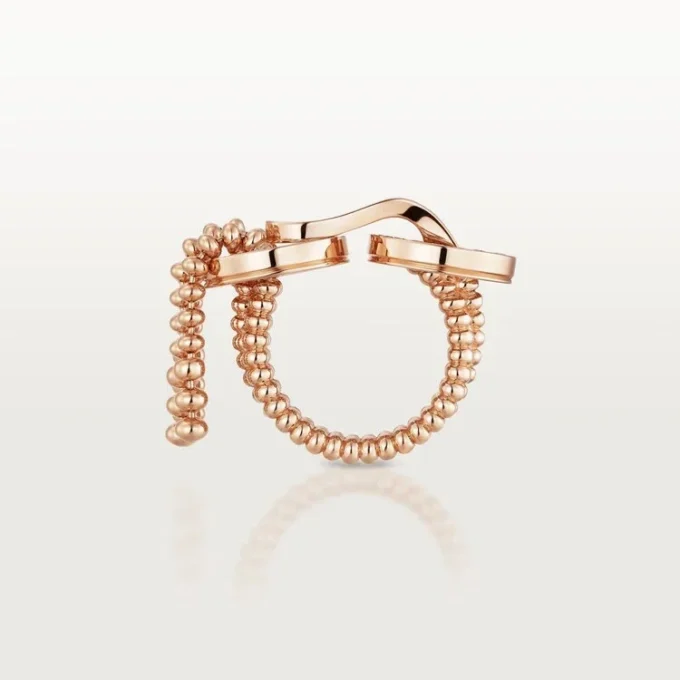 Agrafe-ring, halvbelagt