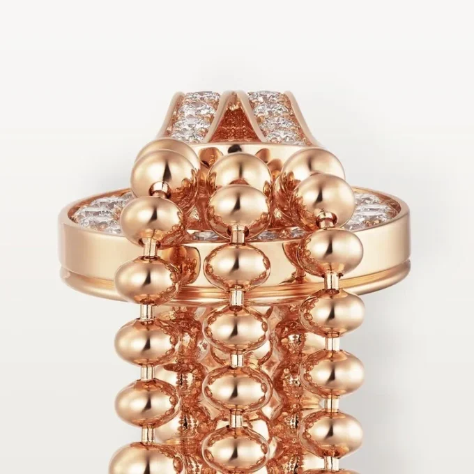 Agrafe-ring, halvbelagt