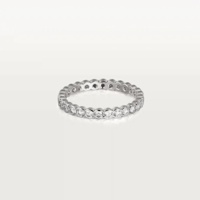 Broderie De Cartier gifteringsbånd – hvitt gull, diamanter – Cartier