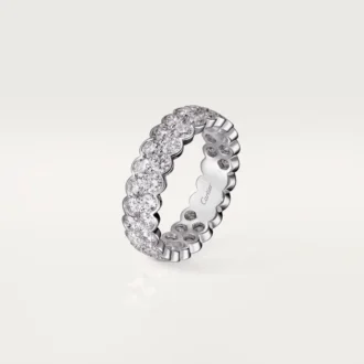 Broderie De Cartier gifteringsbånd – hvitt gull, diamanter – Cartier