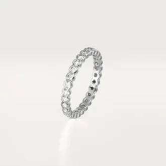 Broderie De Cartier gifteringsbånd – hvitt gull, diamanter – Cartier