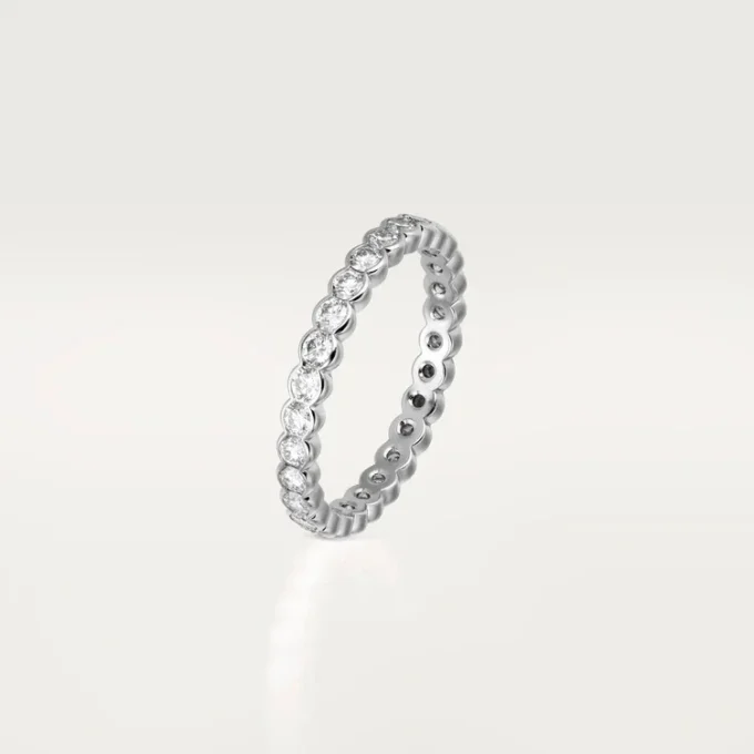 Broderie De Cartier gifteringsbånd – hvitt gull, diamanter – Cartier