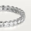 Broderie De Cartier gifteringsbånd – hvitt gull, diamanter – Cartier