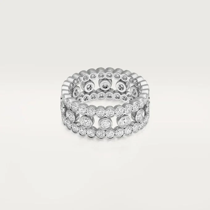 Broderie De Cartier-ring, trippel rad, diamanter