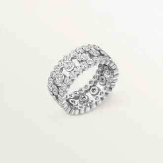Broderie De Cartier-ring, trippel rad, diamanter
