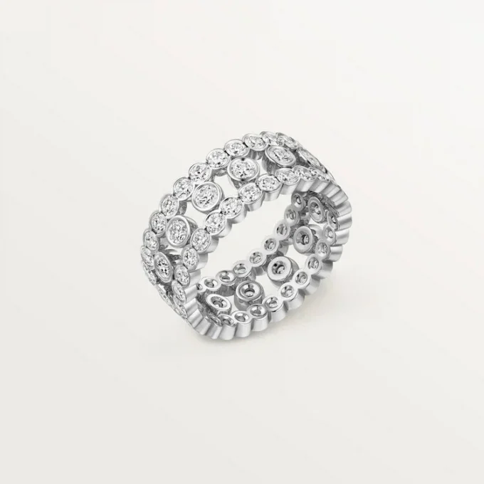 Broderie De Cartier-ring, trippel rad, diamanter