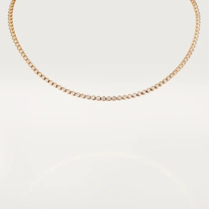 C De Cartier Essential Lines halskjede, briljantslipte diamanter