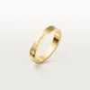 C De Cartier giftering, 3 mm bredde, 1 diamant C De Cartier giftering, 3 mm bredde, 1 diamant