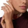 C De Cartier giftering, 3 mm bredde, 1 diamant C De Cartier giftering, 3 mm bredde, 1 diamant