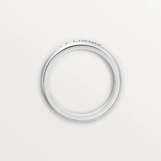 C De Cartier giftering, 4 mm bredde, 1 diamant C De Cartier giftering, 4 mm bredde, 1 diamant
