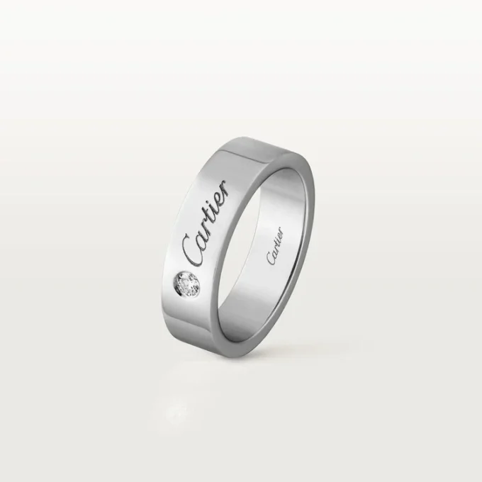 C De Cartier giftering – platina, diamant – Cartier