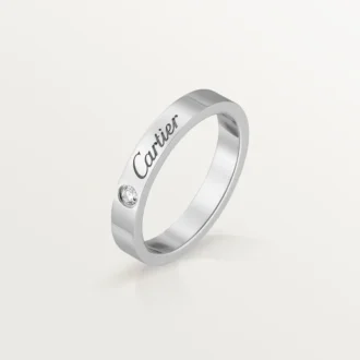 C De Cartier giftering – platina, diamant – Cartier