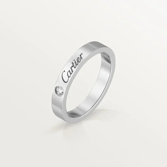 C De Cartier giftering – platina, diamant – Cartier