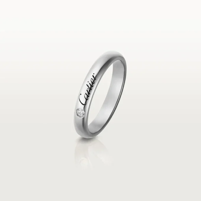 C De Cartier giftering – platina, diamant – Cartier