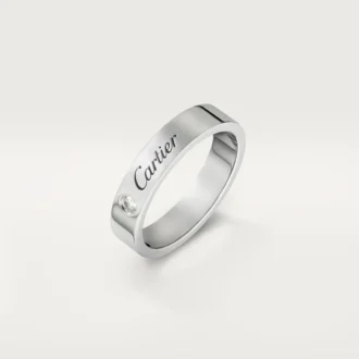 C De Cartier giftering – platina, diamant – Cartier