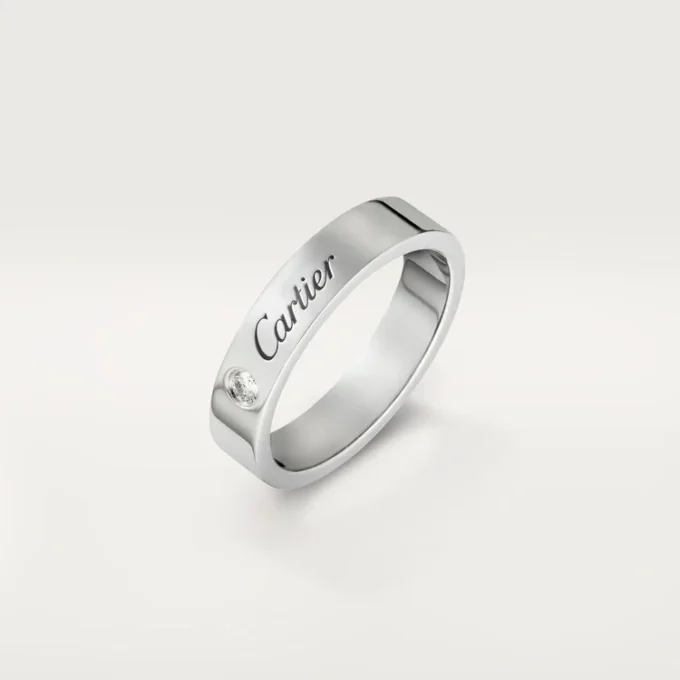 C De Cartier giftering – platina, diamant – Cartier