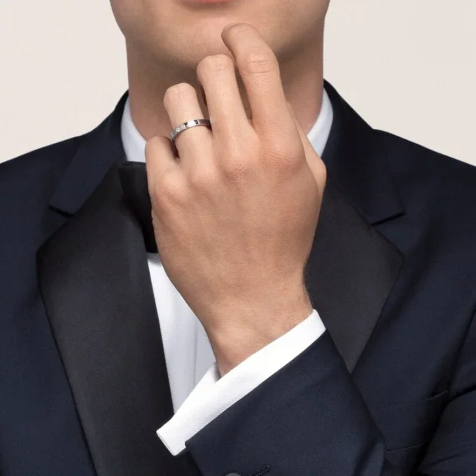 C De Cartier giftering – platina, diamant – Cartier