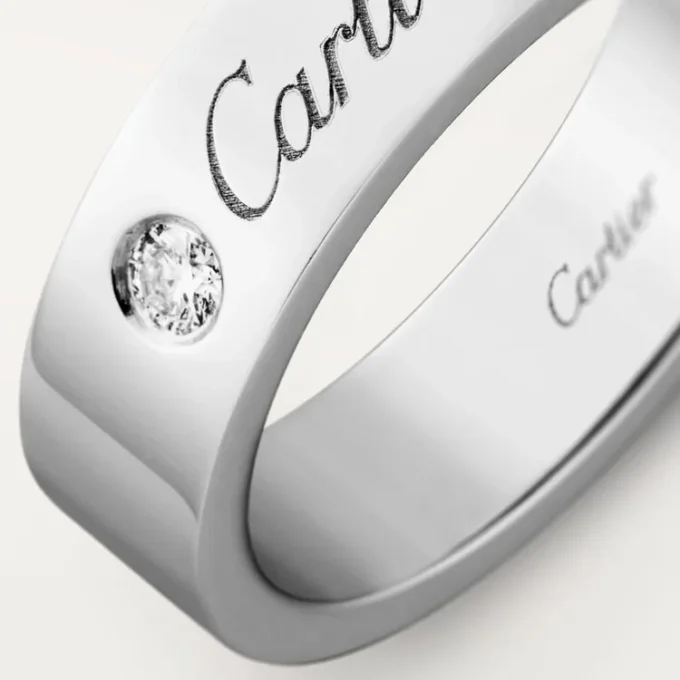 C De Cartier giftering – platina, diamant – Cartier