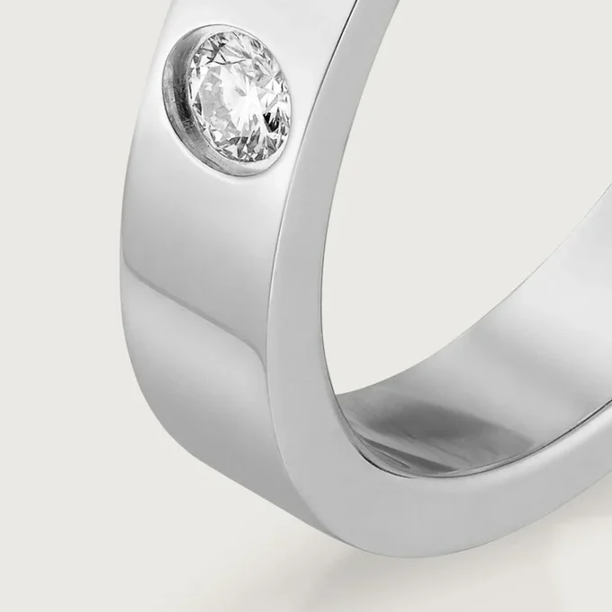 C De Cartier giftering – platina, diamant – Cartier