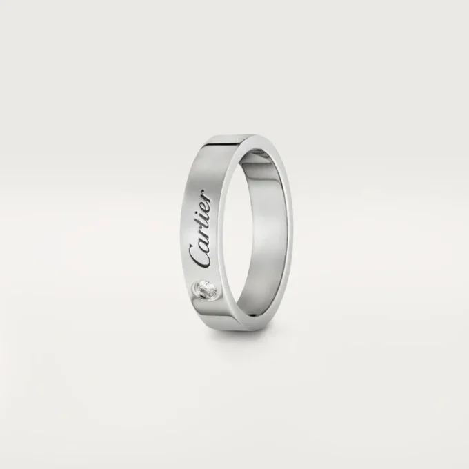 C De Cartier giftering – platina, diamant – Cartier