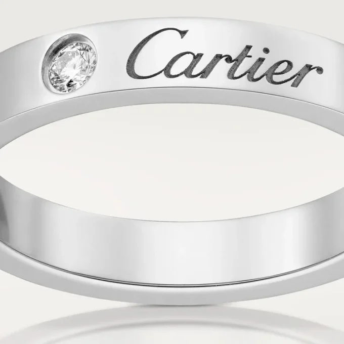 C De Cartier giftering – platina, diamant – Cartier