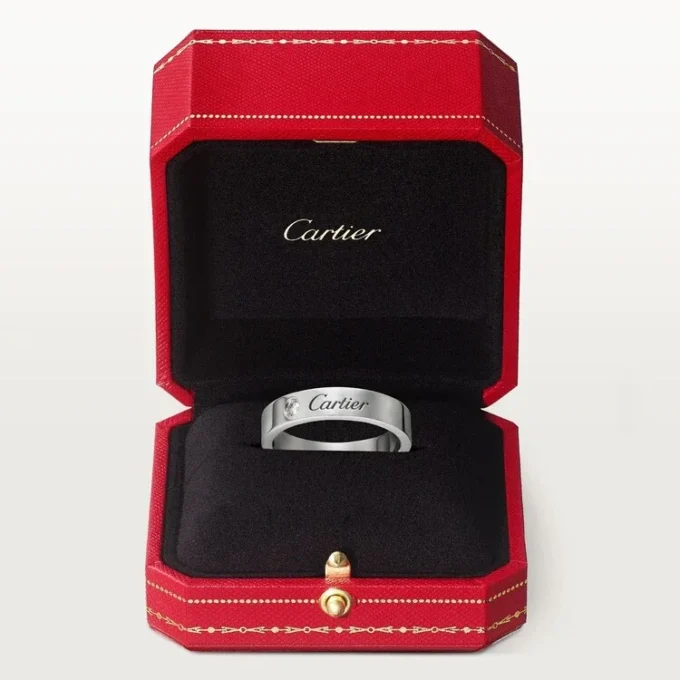 C De Cartier giftering – platina, diamant – Cartier